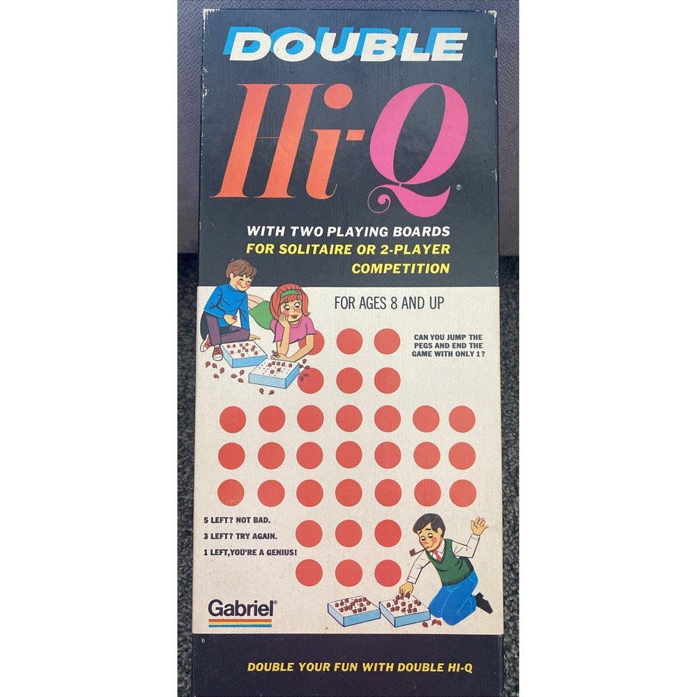 1975 Vintage Gabriel Double Hi Q Board Game